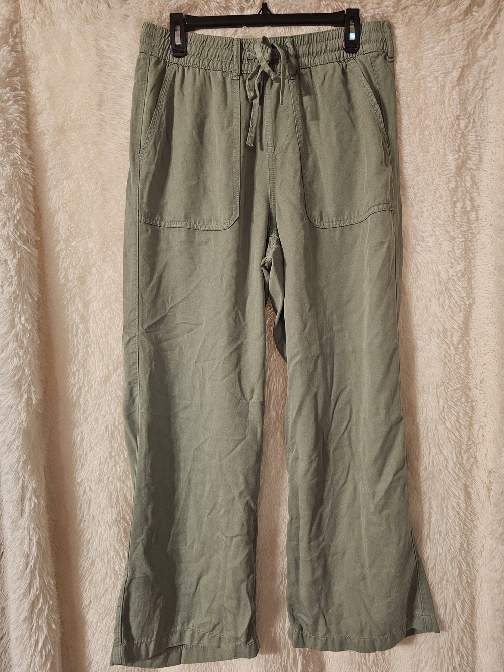 Torrid Size 00 Pull On Wide Leg Light Weight Drapey Twill High Rise Pant In...